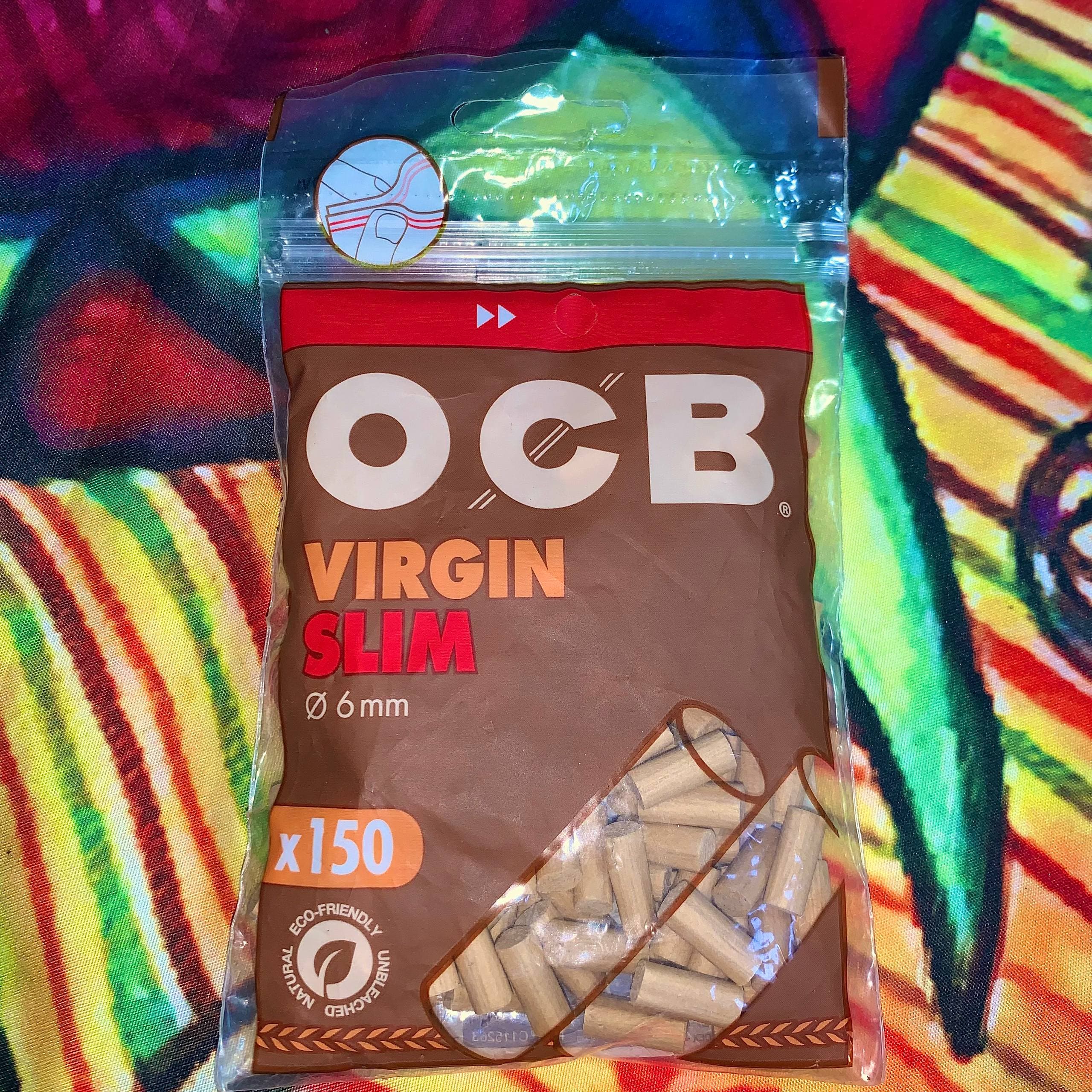 FILTROS OCB VIRGIN SLIM 6mm — PACK 150 🌿🤎