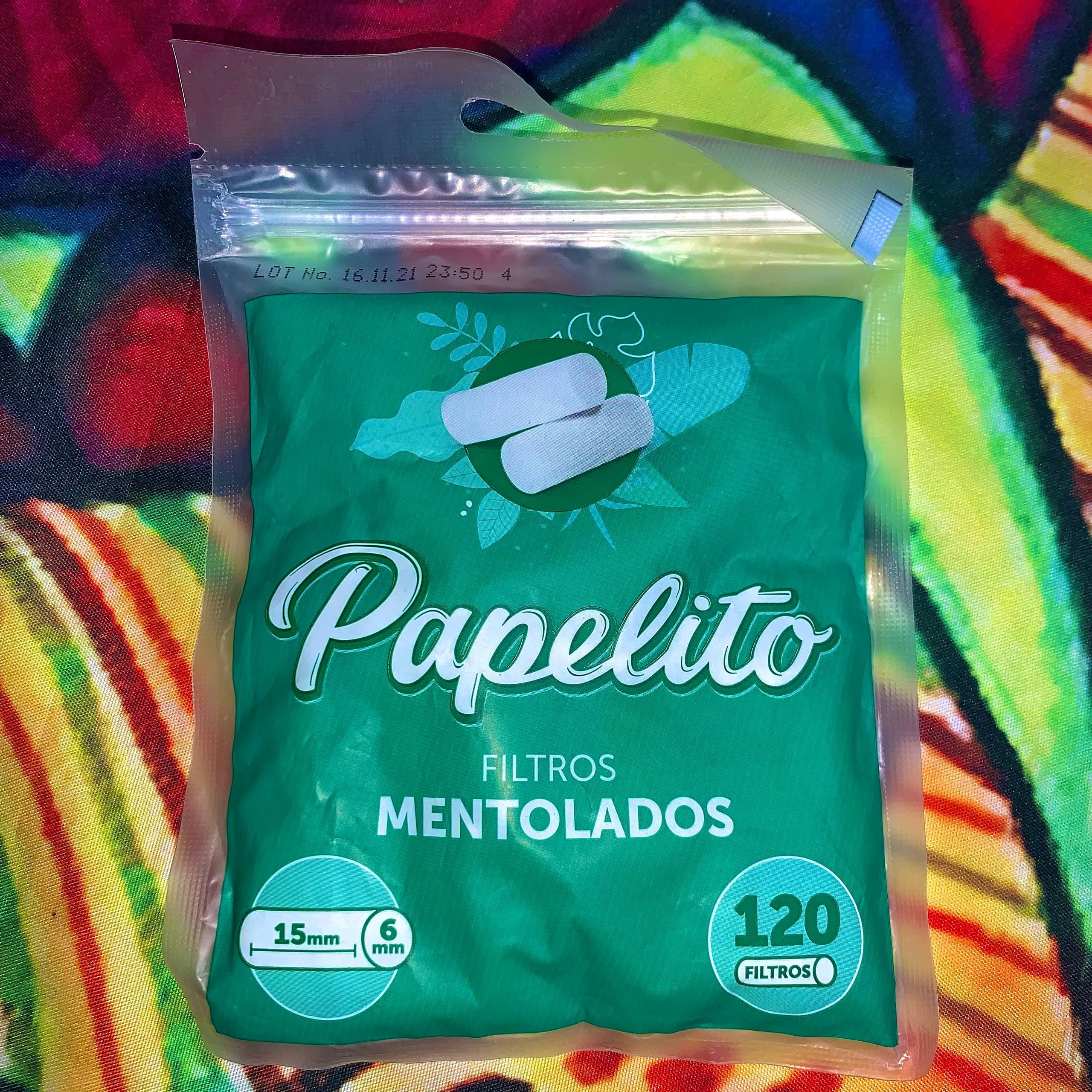 FILTROS PAPELITO MENTOLADOS 15mm 🌬️❄️